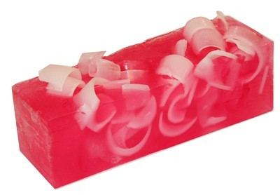 Cherrylicious Fancy Soap Loaf 1KG | UK Made | Vegan Premium Ingredients - Baysoap