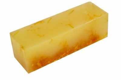 Sicilian Lemon & Calendula Soap Loaf 1KG | UK Made | Vegan Premium Ingredients - Baysoap