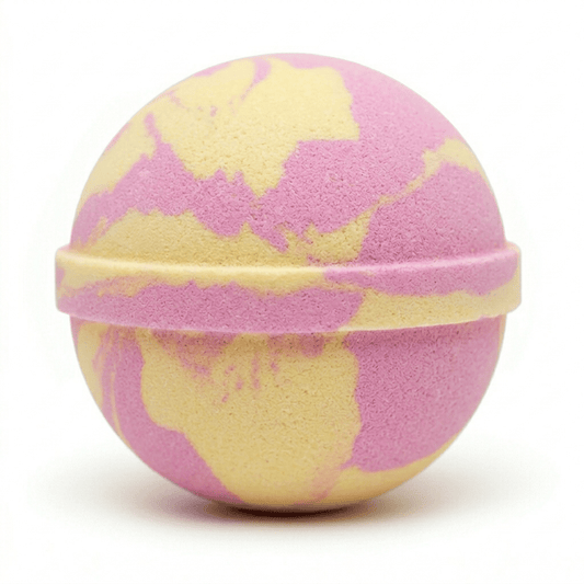 12 x Pink Fizz Cocoa Butter Bath Bombs 150g | Vegan Premium Ingredients UK Handmade - Baysoap