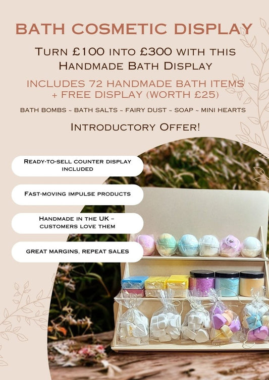 Counter Display Unit - Retail Starter Bundle FREE Display Stand! - Baysoap