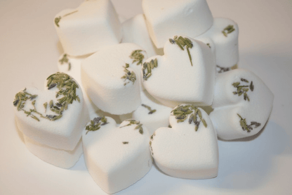 Wholesale Lavender Mini Bath Bomb Hearts Vegan - Handmade in UK - Baysoap