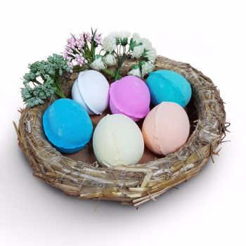30 x Bath Bomb Eggs Fruity Easter | Vegan Premium Ingredients | UK Handmade