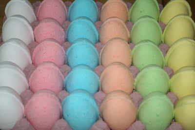 30 x Bath Bomb Eggs Fruity Easter | Vegan Premium Ingredients | UK Handmade
